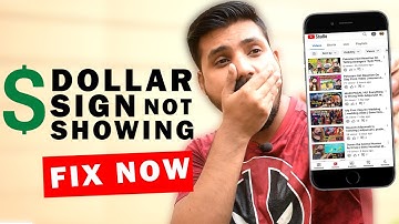 Dollar Sign Not Showing on YouTube | Fix Monetization Icon Not Showing