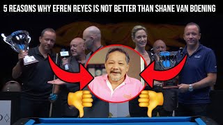 5 Reasons Why Efren Reyes is not Better than Shane Van Boening - Pool Trick Shots