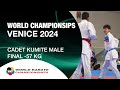 CADET KUMITE MALE 57 KG FINAL World Cadet Junior Karate U21 Championships WKF 
