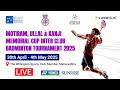 Day 1 - Court 3 - MOTIRAM, ULLAL &amp; KANJI MEMORIAL CUP INTER CLUB BADMINTON TOURNAMENT 2025