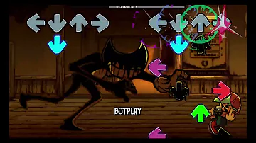 FNF Indie Cross: Nightmare Run but i made my own bendy voice