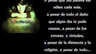 ♫ norecomendable - unilateral (letras) ♫ chords