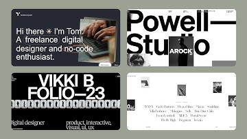 Creative Portfolio Website Design Collection with Animation | Website Landing Page Design 1