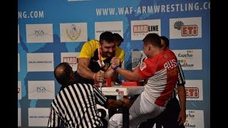 Ievgenii Prudnyk VS Artem Tainov (World Armwrestling Championship 2018)