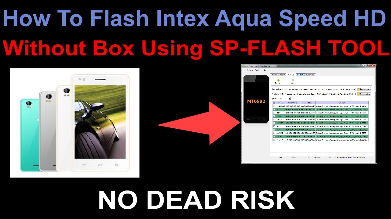 How To Flash Intex Aqua Speed HD Without Box Using SP-FLASH TOOL
