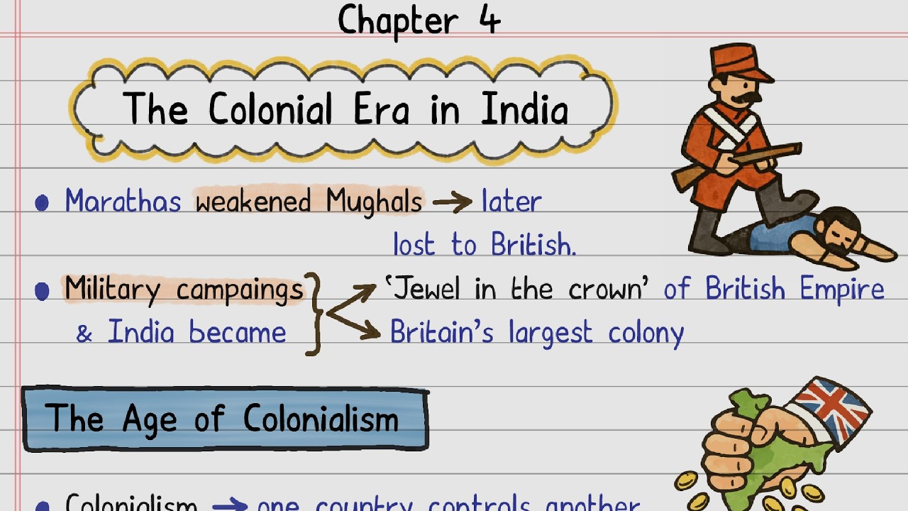 📝FREE Notes | The Colonial Era in India | Class 8 Social Science ...