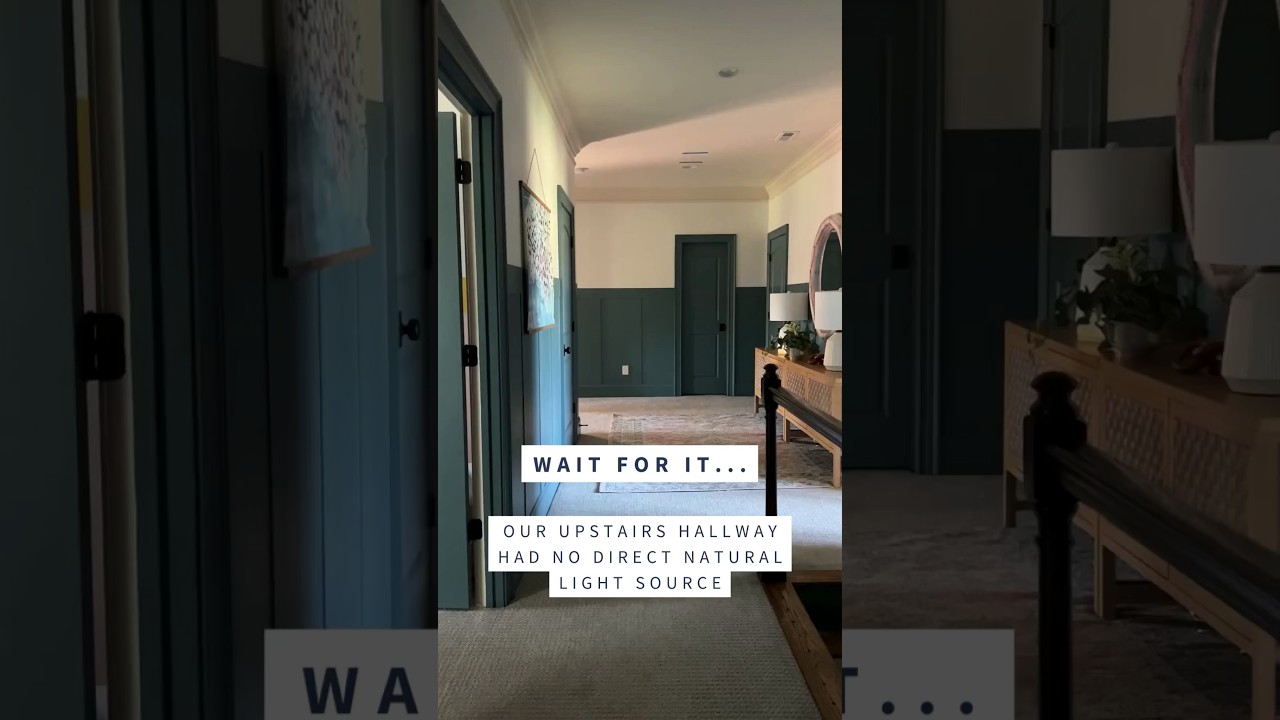 How to Add Natural Light to a Dark Hallway