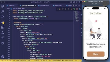 Splash Screen Aplikasi DN Coffee Dengan Flutter pt. 1