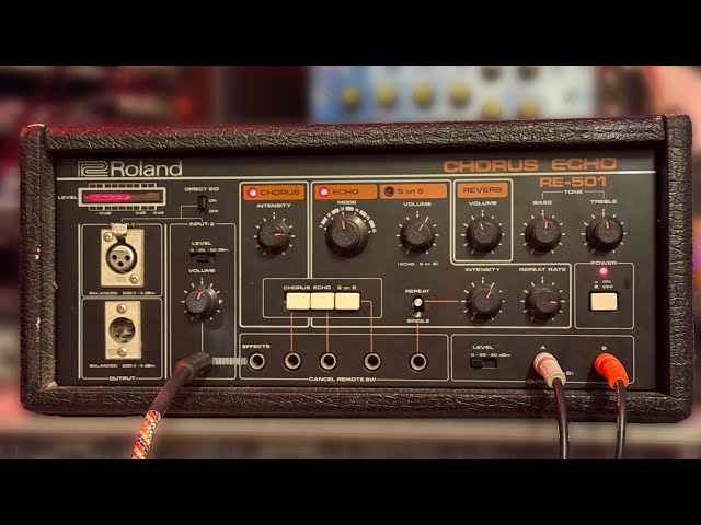 Roland Chorus Space Echo RE-501 test with Sequential OB-6 [NO Roland Chorus Space Echo RE-501 test with Sequential OB-6 [NO