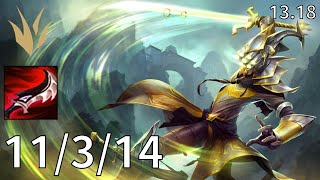 Master Yi Jungle vs Lee Sin - KR Master | Patch 13.18