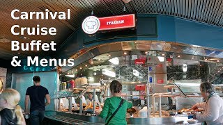 Carnival Cruise Buffet Food & Menus for Breakfast, Lunch & Dinner (4K)