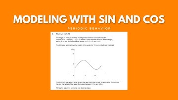 FULL modeling sine and cosine functions | The height of water in Dungeness harbour | Grade 10 and 11
