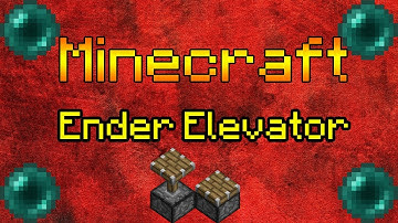 Minecraft Ender Elevator Tutorial | The Easiest | dankydrankh20