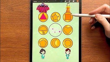 Mixing Colors Inspired by Squid Game in Procreate #colormixing #procreate #SquidGame