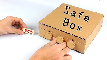 How to Make Safe Box with Combination Lock from Cardboard