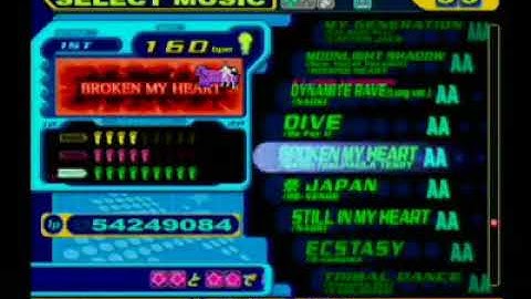 DDR 5thmix broken my heart ps1