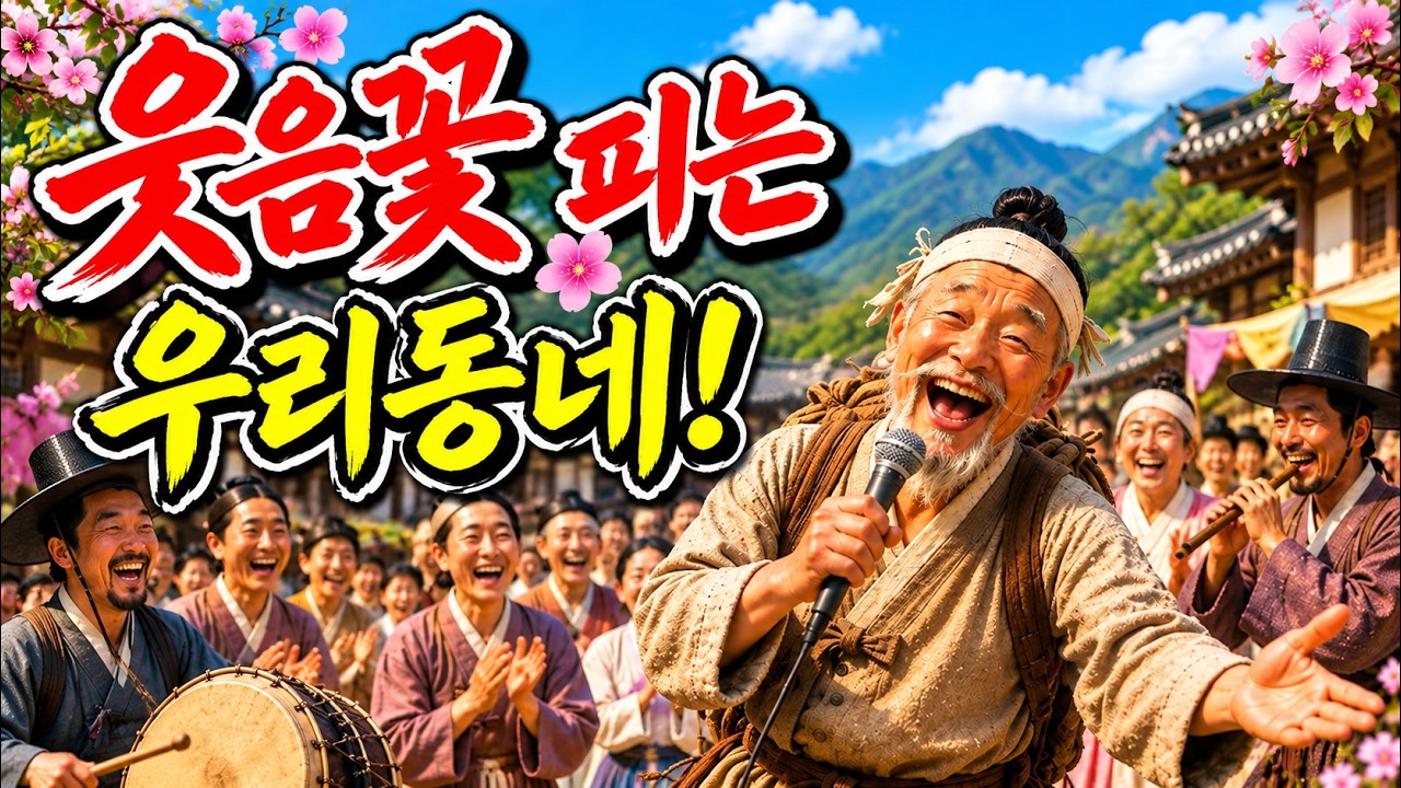 웃음꽃 피는 우리동네 🌸 신나고 흥겨운 트롯 한마당