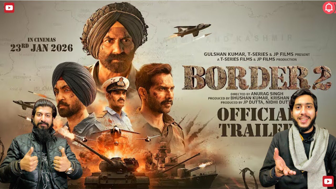 Pakistani Brothers Reacts To Border 2 trailer | Sunny Deol | Varun D | Diljit | Ahan S | Anurag S