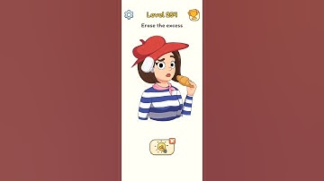 Dop 5 Delete one part level 254 walkthrough solution #shorts