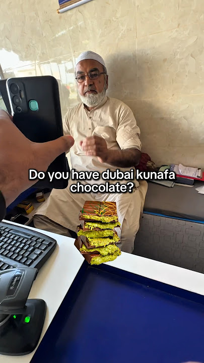 I Tasted Dubai Kunafa Chocolate for the First time😱#shorts