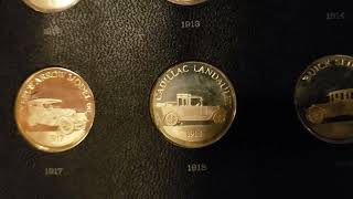 Franklin Mint Collector Coins - Sterling Silver: Pre War Classic Cars from 1901 to 1925