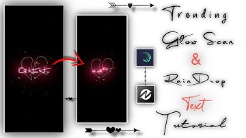 Instagram Trending Glowing Lyrical Status Editing | Rain Drop Lyrics Video Editing | Alight Motion |