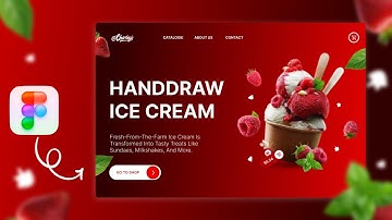 figma tutorial/Ice cream website ui design /abbas ux
