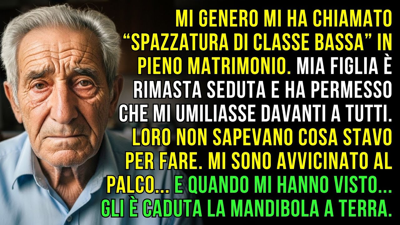 Mio genero mi ha chiamato 'spazzatura di bassa classe' al suo matrimonio e mia figlia non immaginava