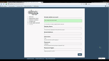 Como Estalar elgg e Criar uma Rede social