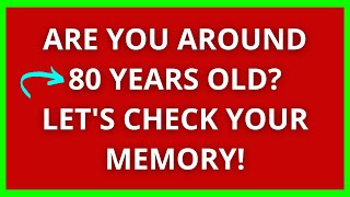 Prove That Your Memory Is Still Working Good! | A 20/25 Score Is GREAT!