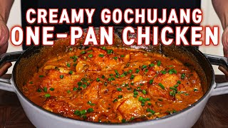 Creamy Gochujang Garlic Chicken