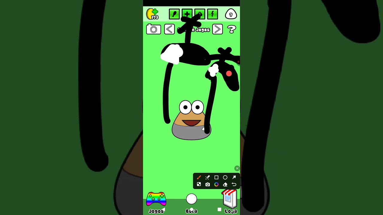 Pou em) o pou fez birra na  Americanas