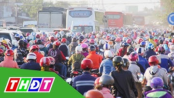 Dòng người ùn ùn trở lại TP. HCM sau kỳ nghỉ, cầu Rạch Miễu "thất thủ" | THDT