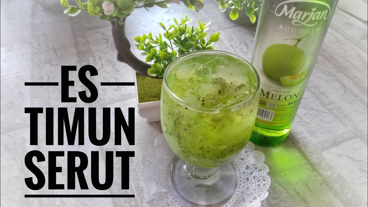 CARA MUDAH MEMBUAT ES TIMUN SERUT NATA DE COCO - YouTube