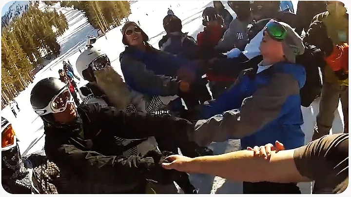 Crazy Skiing Rescue | Hanging For His Life