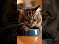 Seekor kucing sedang makan dengan lahap #shorts #kucing #cat #pecintakucing #animals