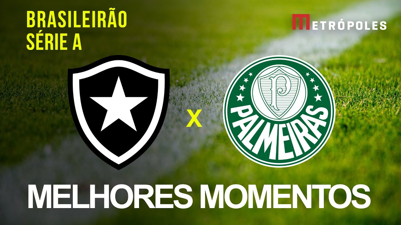 Confira os melhores momentos de BOTAFOGO 0x1 PALMEIRAS pelo Brasileirão ...