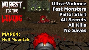 Doom II: No Rest for the Living - MAP04: Hell Mountain (Snel Ultra-Geweld 100%)