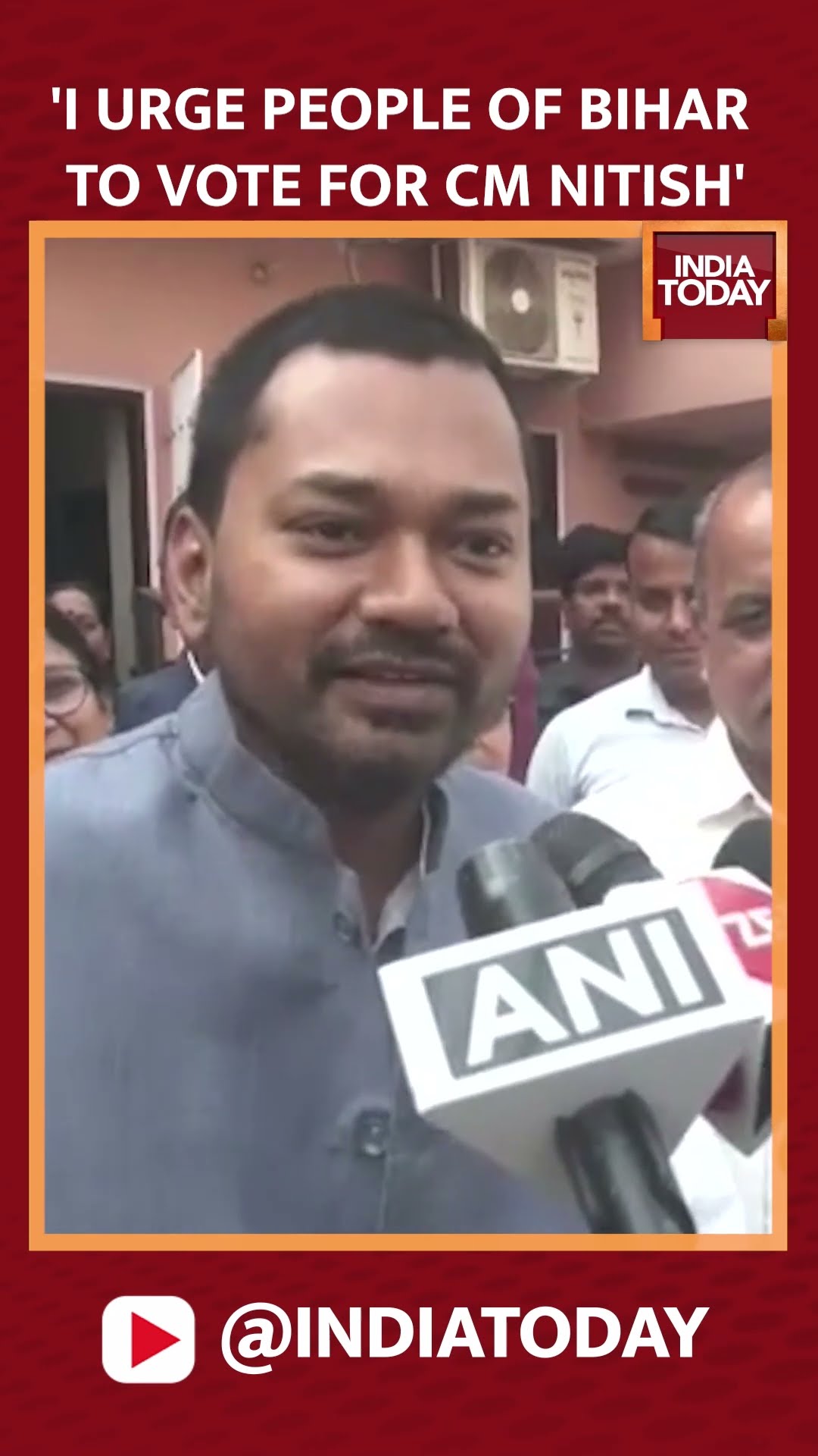 Bihar CM Nitish Kumar's Son Nishant Urges People To Vote For JDU In Upcoming Bihar Elections #shorts