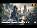 Valle de wangxian jiangxi cliff town construite au cot de 28 milliards de rmb 4k u.