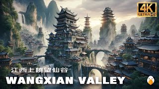 Wangxian Valley, Jiangxi🇨🇳 Cliff Town Built at Cost of 2.8 Billion RMB (4K UHD)