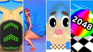 Going Balls Vs Twerk Race Vs Sandwich Runner Vs Ball Run 2048 I All Level Gameplay Android, Ios