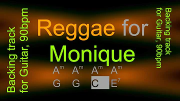 Reggae for Monique, backing track for Guitar, Am, 90bpm. Play along, improvise, enjoy!