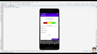 Android Studio Activity 4 Toast Message,Snack Bar Message and Dialog Box