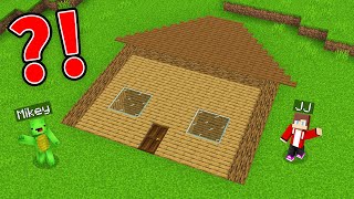 JJ and Mikey Found CURSED FLAT House  Maizen Parody Video in Minecraft