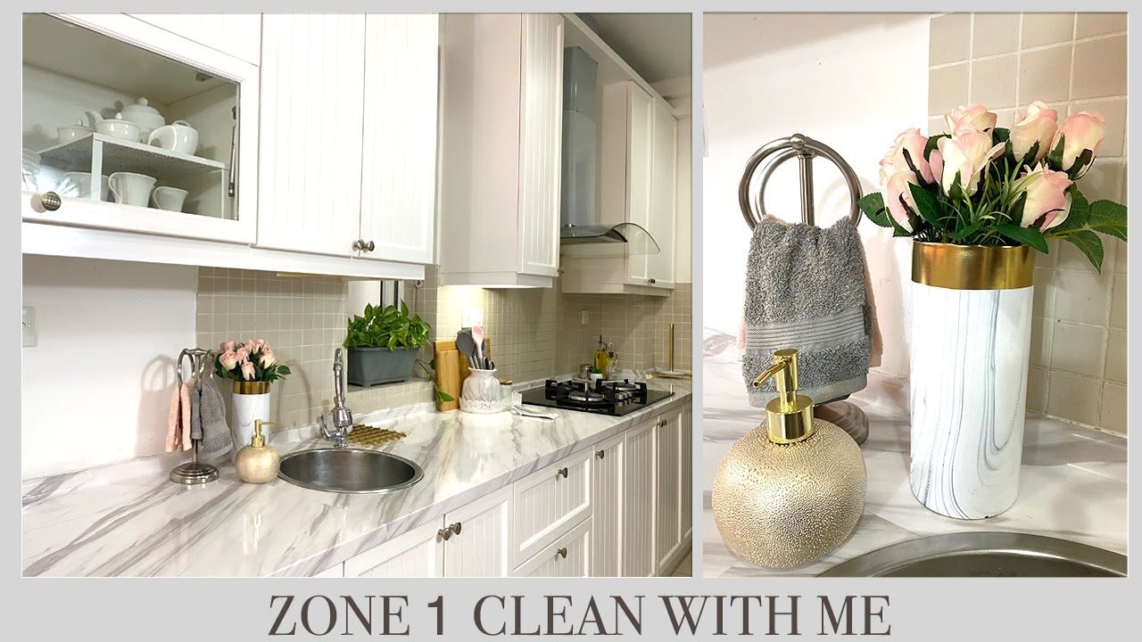 ZONE CLEANING | CLEAN WITH ME | KITCHEN, PANTRY & DINING ROOM