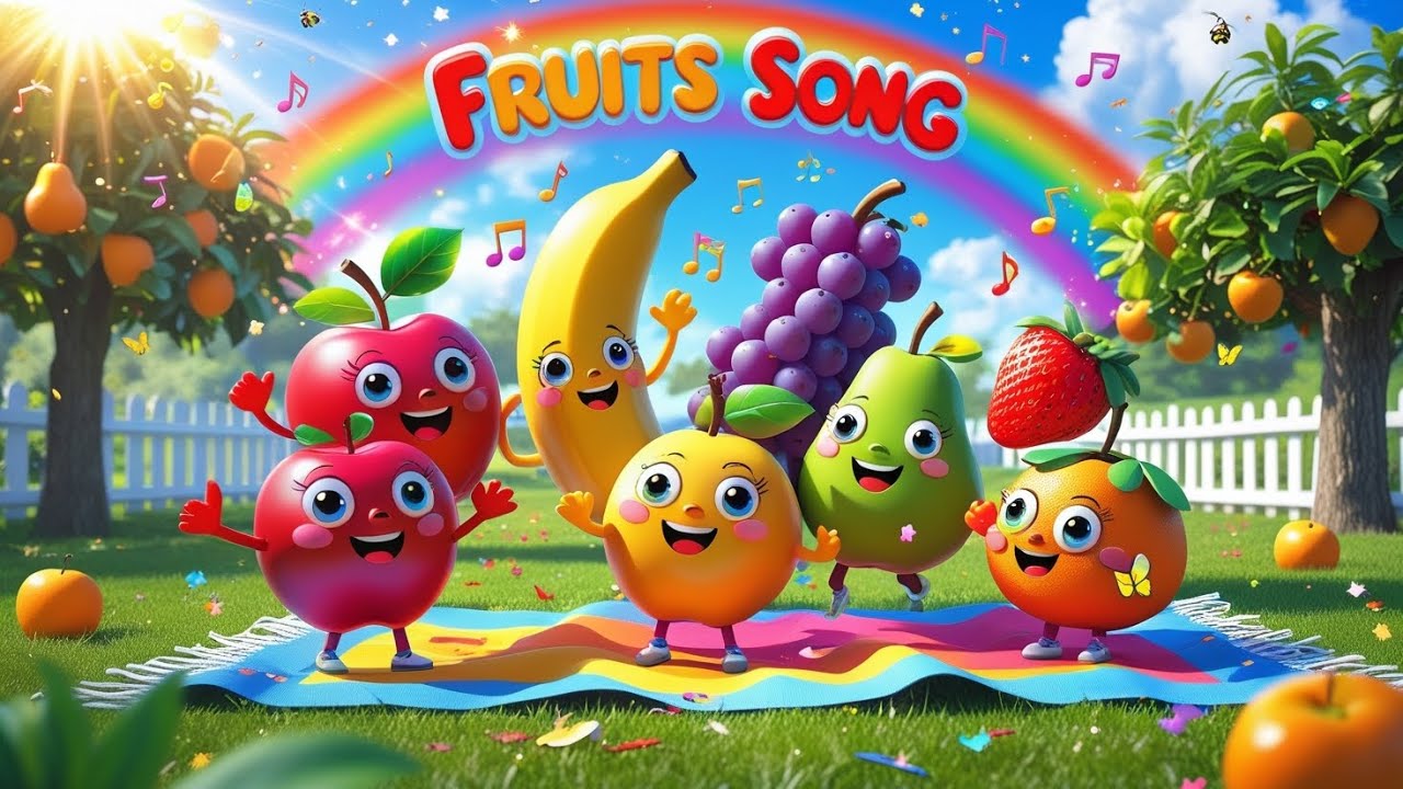 Fruits Song for Kids 🍓🍍🍊 | Learn Fruits with Fun Music & Rhymes! - YouTube