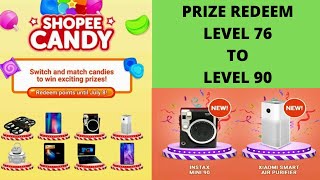 ANO ANG NAKUHA KO NA PRIZE SA SHOPEE CANDY | LEVEL 76 TO LEVEL 90 | TUTORIAL CLEO