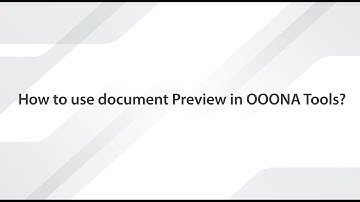 How to use document Preview in OOONA Tools