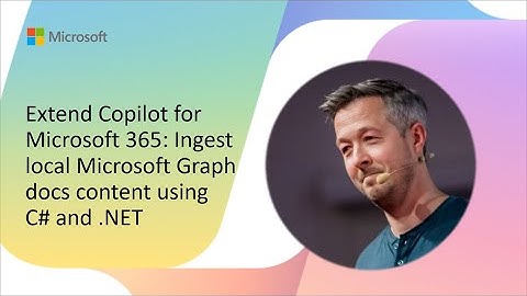 Extend Copilot for Microsoft 365: Ingest local Microsoft Graph docs content using C# and .NET